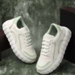 Roadster Women’S Casual Sneakers Shoes | Soft Cushioned Insole Sneakers For Women(White, Green , 3)