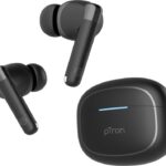 Ptron Basspods P481- Ai Enc Hd Calls, 38Hrs Playback, Deep Bass, Ergo-Fit Buds Bluetooth(Jet Black, In The Ear)