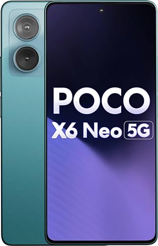 Poco X6 Neo 5G (Horizon Blue, 8Gb Ram, 128Gb Storage) | Dimensity 6080 Processor | 5000 Mah Battery + 33W Fast Charging | 108Mp + 2Mp Rear Camera & 16Mp Front Camera