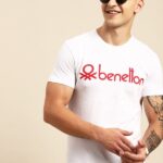 United Colors Of Benetton Solid Men Round Neck White T-Shirt