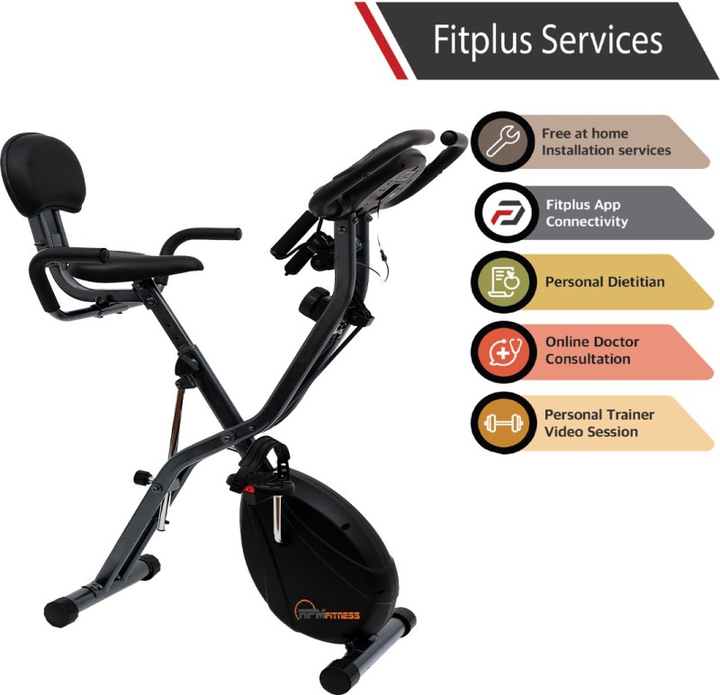 Rpm Fitness By Cultsport Rpm700 With Free Installation Indoor Cycles Exercise Bike(Black, Grey)