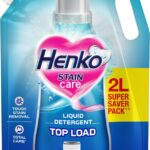 Henko Stain Care Detergent Liquid Top Load Liquid Detergent(2 L)