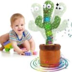 Truebucks Cactus Talking Toy Dancing Cactus Repeats What You Say,Electronic Plush Toy With Lighting,Singing Cactus Recording And Repeat Your Words For Education Toys,Singing Cactus Toy (120 Cheery Songs Included) (Green)(Multicolor)