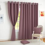 Story@Home Blackout Window Curtains 5 Feet Set Of 1 | Solid Printed | 70% Room Darkening | Thermal Insulated Curtains | Curtain For Living Room | (118 X 152 Cm, Burgundy) | Perfect For Home Decor