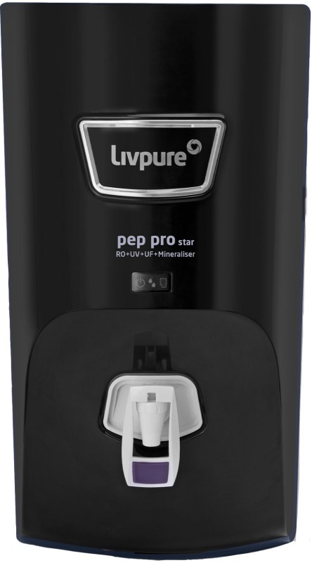 Livpure Liv-Pep-Pro-Star-Black 7 L Ro + Uv + Uf + Minerals Water Purifier(Black)