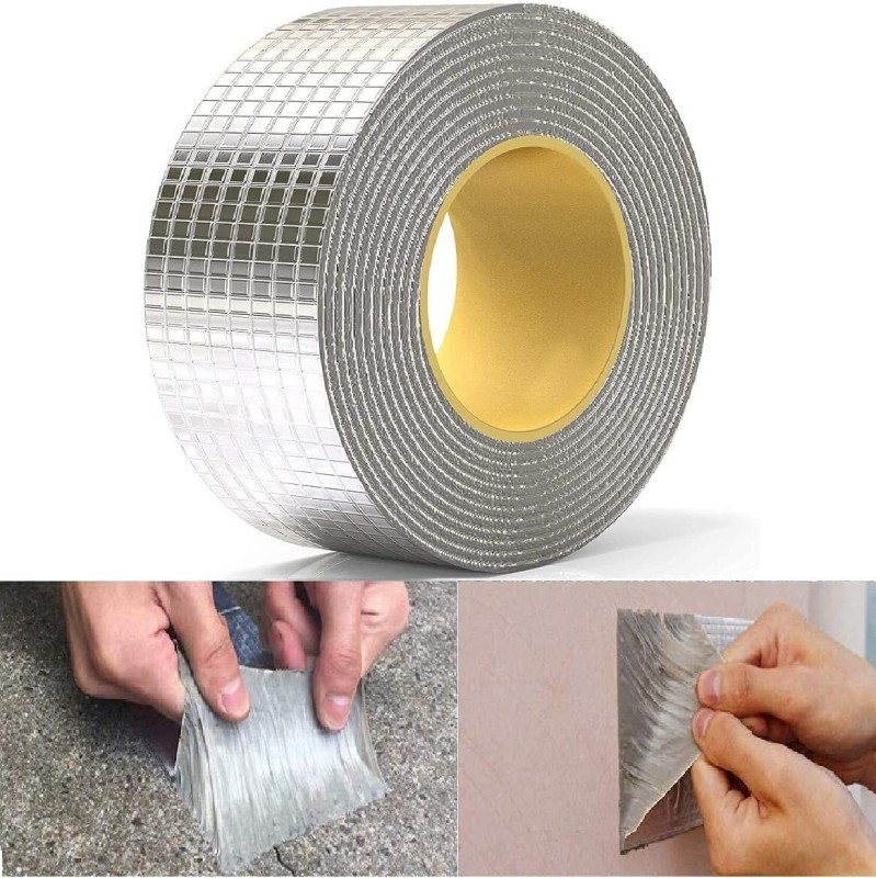 Deagan Super Strong Waterproof Tapes | Water Tank Leakage Duct Tape 5 M Butyl Tape(Silver Pack Of 1)