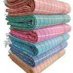 G Fabrics Cotton 380 Gsm Bath Towel Set(Pack Of 6)