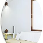 Okasta Oval Mirror Wall Sticker- Flexible Mirror Sticker Oval Bathroom Mirror(Oval Finish : Glossy)