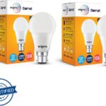 Wipro 10 W Standard B22 Led Bulb(White, Pack Of 2)