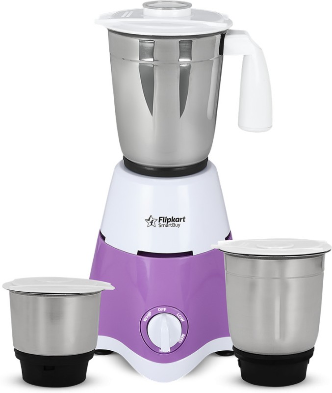 Flipkart Smartbuy Powerchef Premium 500 W Juicer Mixer Grinder(Fksbmg50Aidhnbw/Fksbmg500Aidhnbw | 3 Jars | Purple)