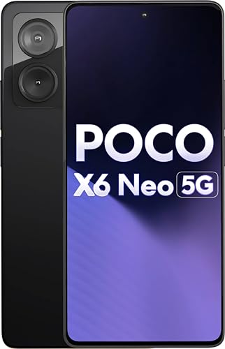 Poco X6 Neo 5G (Astral Black, 8Gb Ram, 128Gb Storage) | Dimensity 6080 Processor | 5000 Mah Battery + 33W Fast Charging | 108Mp + 2Mp Rear Camera & 16Mp Front Camera