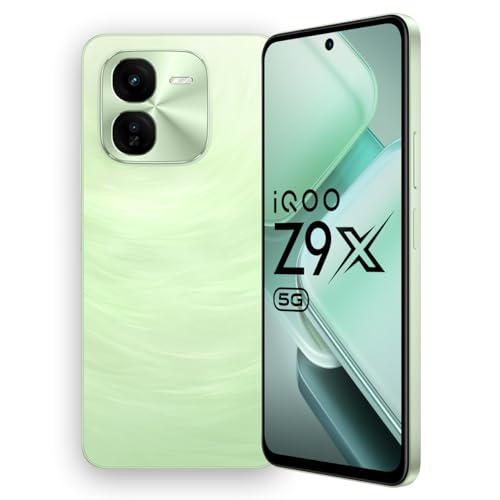 Iqoo Z9X 5G (Tornado Green, 4Gb Ram, 128Gb Storage) | Snapdragon 6 Gen 1 With 560K+ Antutu Score | 6000Mah Battery With 7.99Mm Slim Design | 44W Flashcharge