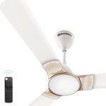 Atomberg Erica 5 Star 1200 Mm 3 Blade Ceiling Fan(Bldc Motor With Remote | Snow White | Pack Of 1)