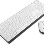 Acer Wireless Keyboard & Mouse Combo With Attractive Durable Design, 2.4Ghz Nano Receiver, 10M Range, Indian Rupee Key Code, 1600 Dpi, 10M Keystrokes Life For Microsoft Windows And Mac Os(White/Grey)