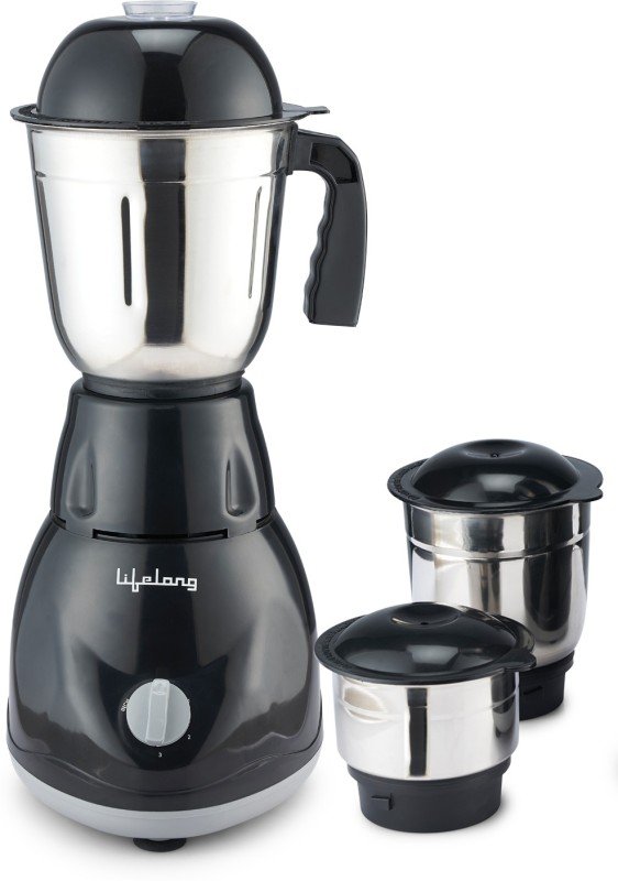 Lifelong Power Pro 500 W Mixer Grinder(Power Pro – Llmg23 | 3 Jars | Black)