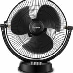 Longway Speedy P1 300 Mm/12 Inch Ultra High Speed 3 Blade Anti-Dust Decorative Star Rated Table Fan (Black, Pack Of 1)