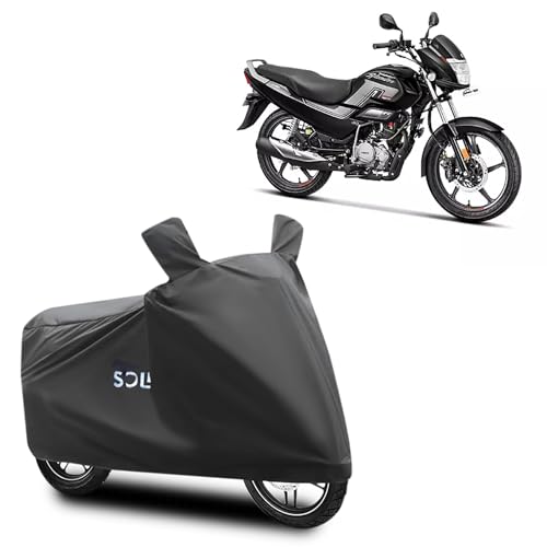 Amazon Brand – Solimo Bike Cover For Hero Splendor With Carry Bag | Dustproof | Uv Protection (Silver)