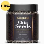 Go Grass Chia Seed, Gluten Free, Vegan, Raw, Keto Friendly Chia Seeds(1000 G)