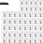 Wait2Shop Heavy Duty Hooks For Hanging Keys Coats Hats Bags Ceiling Kitchen Accessories Hook 50(Pack Of 50)