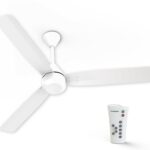 Crompton Energion Cromair Remote 5 Star 1200 Mm 3 Blade Ceiling Fan(Opal White | Pack Of 1)