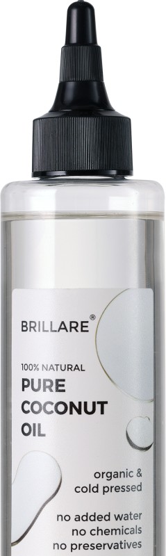 Brillare Pure Coconut Oil, 100% Natural, Organic And Cold Pressed, 200 Ml, Zero Chemicals Hair Oil(200 Ml)