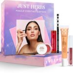 Just Herbs Makeup Glam Kit With Lip Balm, Foundation, Liquid Lipstick, Cheek Tint & Kajal