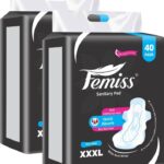 Femiss Sanitary Pads For Women And Girls Trifold Pads(Xxxl-Size, 320 Mm,( 40 Pads Each) Sanitary Pad(Pack Of 2)