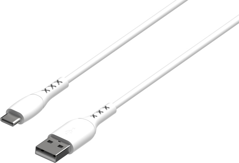 Blackboar Usb Type C Cable 3 A 1 M Pvc 18W Type A To C Cable(Compatible With All Android Devices And Ios Devices, White, One Cable)