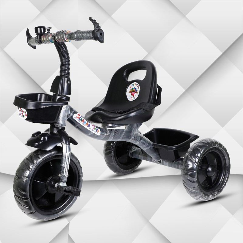 Stepupp Grow Stp G Black Kids Tricycle,Baby Tricycle,Tricycle-005 Tricycle(Black)