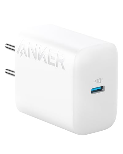 Anker 20W Type C Ultra-Fast Charger, 3X Times Faster Charging, Power Delivery Pd With Patented Piq 3.0 Technology For Iphone 15/14 /13, Galaxy, Pixel, Ipad And More, White