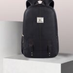 Gear Classic Leather Without Anti Theft 28 L Laptop Backpack(Black)