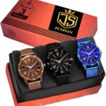 Jemsin 122 Comb0 All Black And With Digital Watch Analog Watch  – For Boys