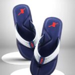 Sparx Men Flip Flops(Navy, White , 8)