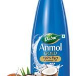 Dabur Anmol Gold 100% Pure Coconut Oil | Nariyal Tel | Natural | Multipurpose Hair Oil(600 Ml)