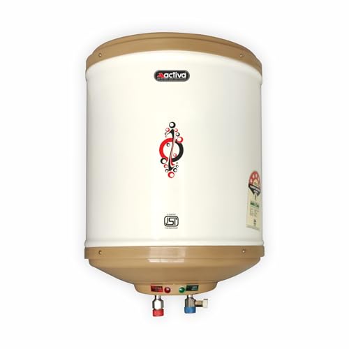 Activa Amazon 10 L Instant 3 Kva (0.8Mm) Special Anti Rust Coated Tank Geyser With 5 Year Warranty, Abs Top Bottom, (Ivory),Wall