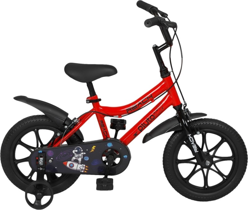 Reach Pluto 16T Cycle For Boys And Girls| Riding Kids Bicycle For Training 16 T Road Cycle(Single Speed, Red, Rigid)