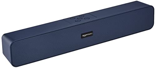 Amazon Basics Bluetooth Speaker 5.3 Soundbar With 16W Rms, 2000Mah Battery, Upto 19 Hrs Playtime Aux/Usb Port (Blue)