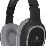 Zebronics Zeb- Thunder, With 60H Backup, Bt V5.3, Gaming Mode, Enc, Aux, Msd, Dual Pairing Bluetooth(Black, On The Ear)