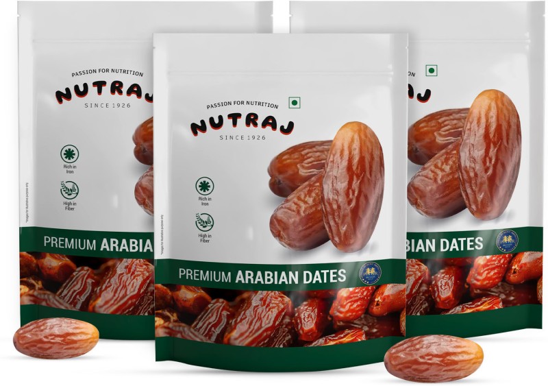 Nutraj Gold Arabian Dates 1.5 Kg, Khajoor Dates(3 X 500 G)