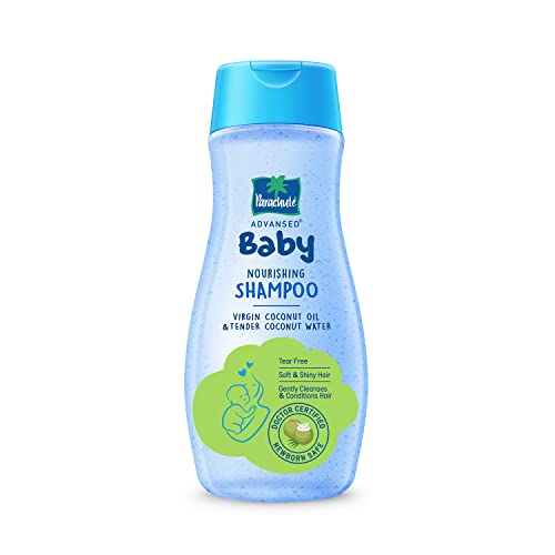 Parachute Advansed Baby Shampoo For Kids |Clear| Doctor Certified | Tear Free | Tender Coconut Water & Virgin Coconut Oil | Soft & Shiny Hair | 200Ml