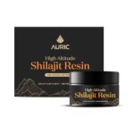 Auric Lab Certified High Altitude Shilajit/Shilajeet Resin 30G | 75% Fulvic Acid + Humic Acid |85+ Trace Minerals, Real Brass Spoon And Shilajit Rock With Every Order