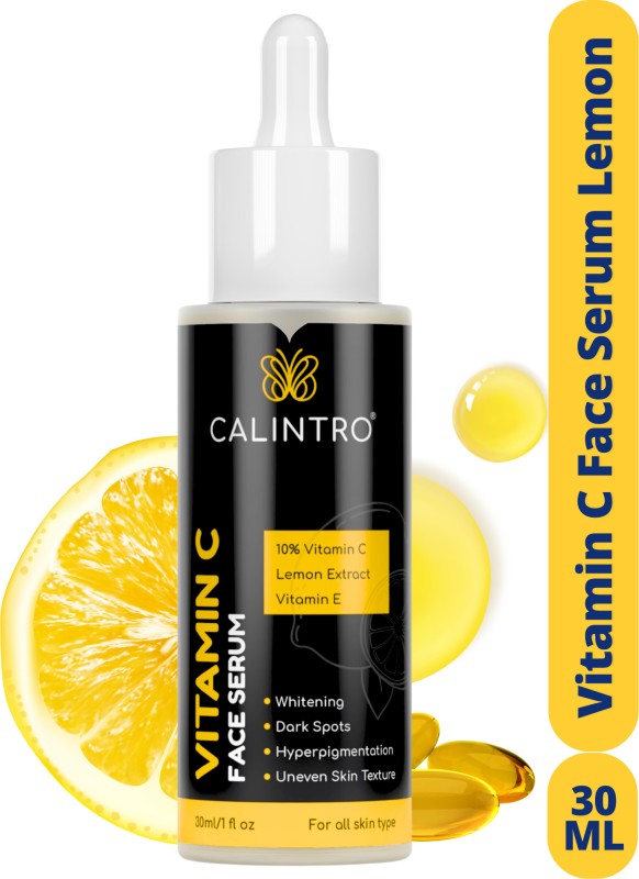 Calintro 10% Vitamin C Serum With Hyaluronic Acid & Papaya Ext For Skin Brightening(30 Ml)