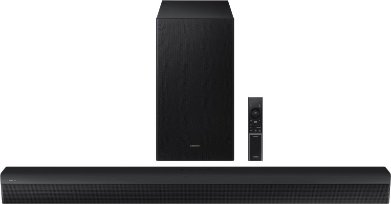 Samsung Hw-B650D/Xl 3.1 Ch With Dolby Audio / Dts Virtual:X, Center Speaker, Subwoofer 370 W Bluetooth Soundbar(Black, 3.1.2 Channel)