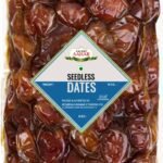 Nature Aahar Organic Seedless Dates Pin Khajur Arabian Dates, Dry Fruit Dates(500 G)