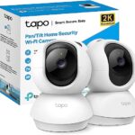 Tapo Tp-Link C210P2 360° 3Mp 2K 2304 Full Hd 1296P Video Pan/Tilt Smart Wi-Fi Security Camera | Alexa Enabled | 2-Way Audio| Night Vision| Motion Detection | Indoor Cctv | Pack Of 2,White