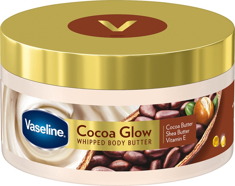 Vaseline Cocoa Glow Whipped Body Butter Cocoa & Shea Butter For Glowing Soft Skin(180 G)