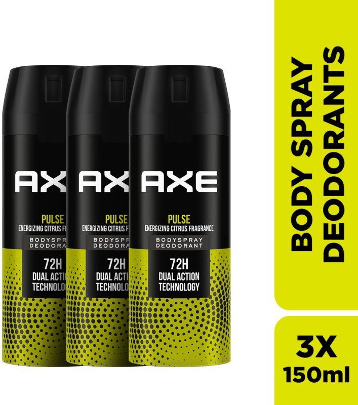 Axe Pulse Body Spray  –  For Men(150 Ml, Pack Of 3)