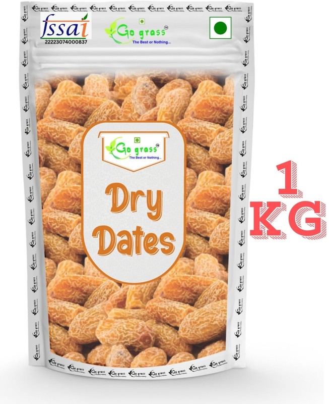 Go Grass | Khajur Kharaak | Arabian Dates | Exceptional Taste & Soft Texture, No Sugar | Dates(1 Kg)