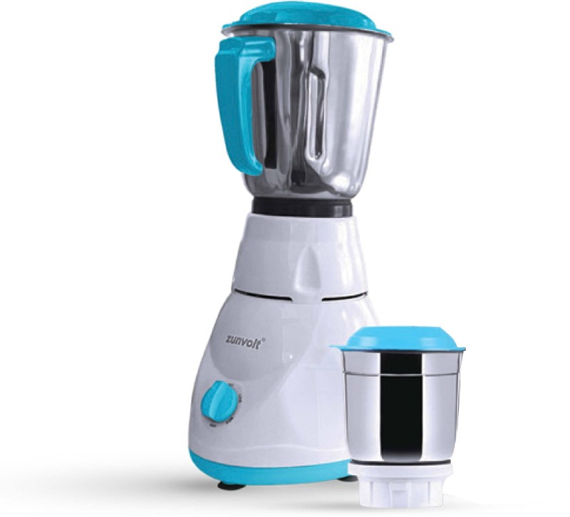 Zunvolt Mg5 500 W Mixer Grinder(Power | 2 Jars | White, Turquoise)