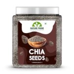 Nature Prime Chia Seeds 1 Kg | Chia Seeds For Weight Loss | Omega-3 Seeds For Eating | Non-Gmo And Fibre Rich Seeds (Jar Pack)